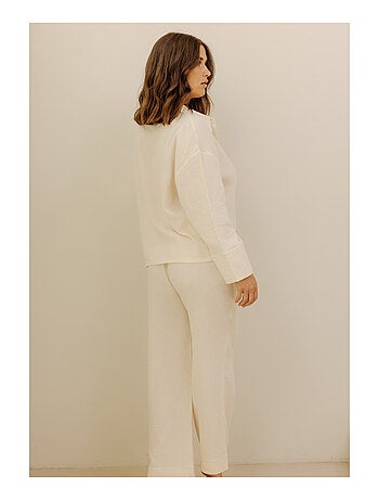 Pantalon en gaze de coton Cécily