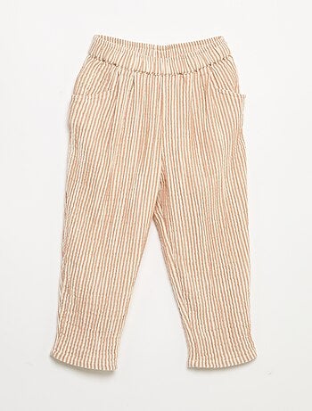 Pantalon en gaze de coton