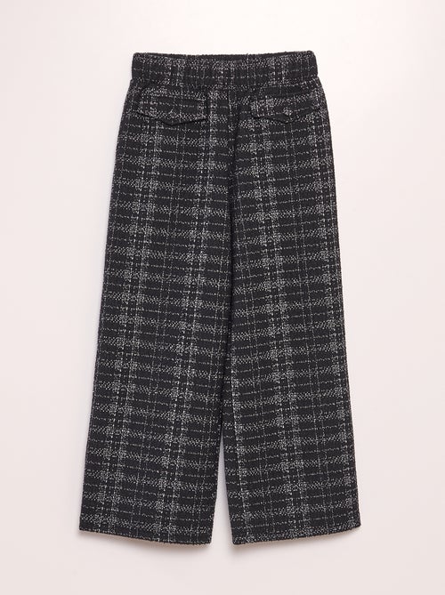 Pantalon en jacquard tricoté - Kiabi