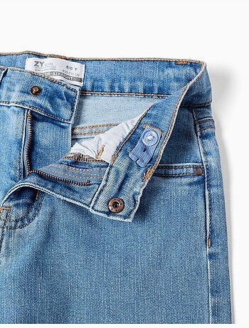 Pantalon en jean à coupe droite avec 5 poches