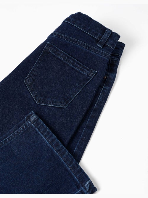 Pantalon en jean à coupe droite avec 5 poches - Kiabi Pantalon en jean à coupe droite avec 5 poches - Kiabi