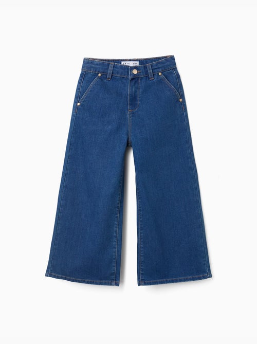 Pantalon en jean à jambes larges - Kiabi