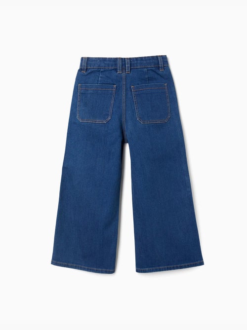 Pantalon en jean à jambes larges - Kiabi