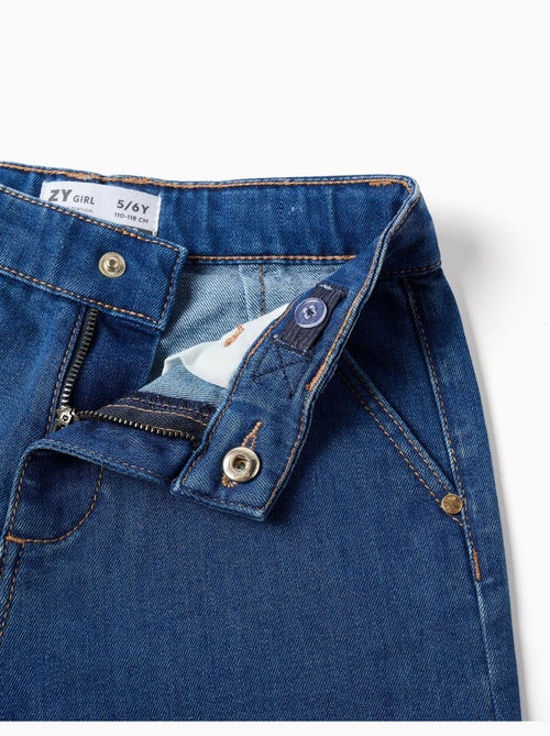 Pantalon en jean à jambes larges - Kiabi