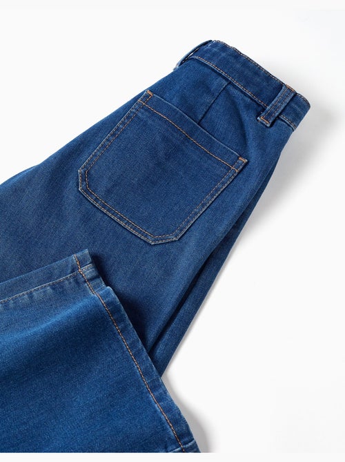 Pantalon en jean à jambes larges - Kiabi