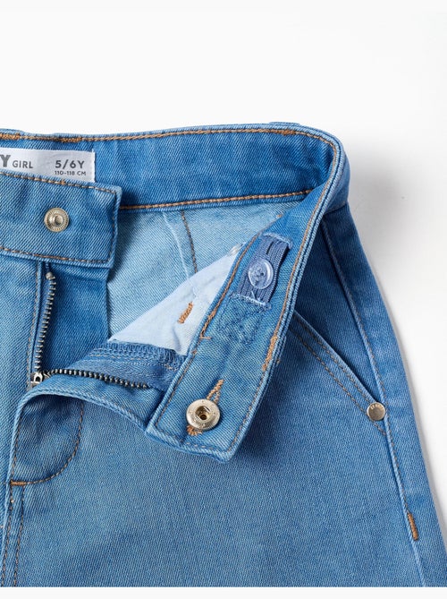 Pantalon en jean à jambes larges - Kiabi