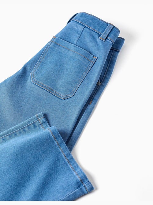 Pantalon en jean à jambes larges - Kiabi