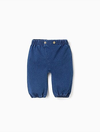 Pantalon en jean avec boutons décoratifs
