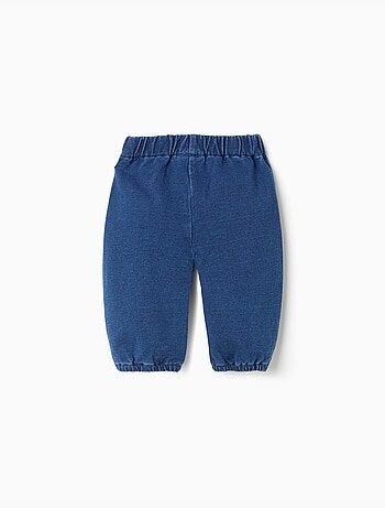 Pantalon en jean avec boutons décoratifs