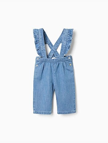 Pantalon en jean avec bretelles amovibles