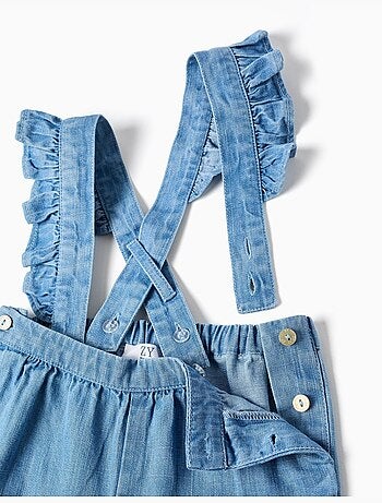 Pantalon en jean avec bretelles amovibles