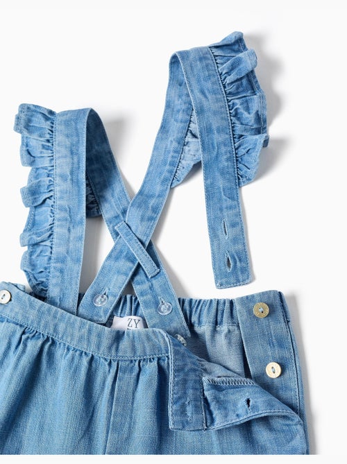 Pantalon en jean avec bretelles amovibles - Kiabi Pantalon en jean avec bretelles amovibles - Kiabi