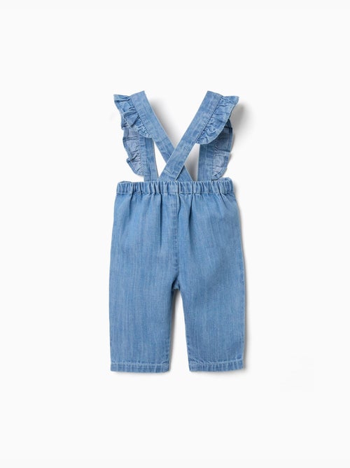 Pantalon en jean avec bretelles amovibles - Kiabi Pantalon en jean avec bretelles amovibles - Kiabi