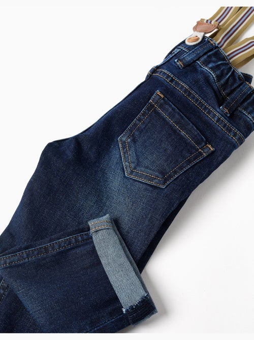 Pantalon en jean avec bretelles amovibles - Kiabi Pantalon en jean avec bretelles amovibles - Kiabi