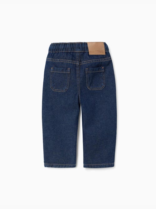 Pantalon en jean baggy avec cordon de serrage - Kiabi Pantalon en jean baggy avec cordon de serrage - Kiabi