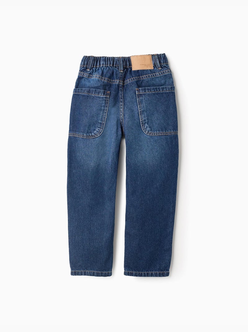Pantalon en jean baggy Bleu Bleu - Kiabi