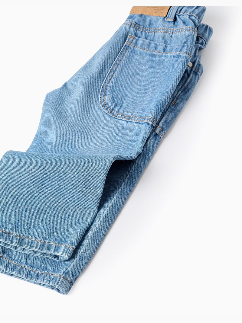 Pantalon en jean baggy Bleu clair - Kiabi