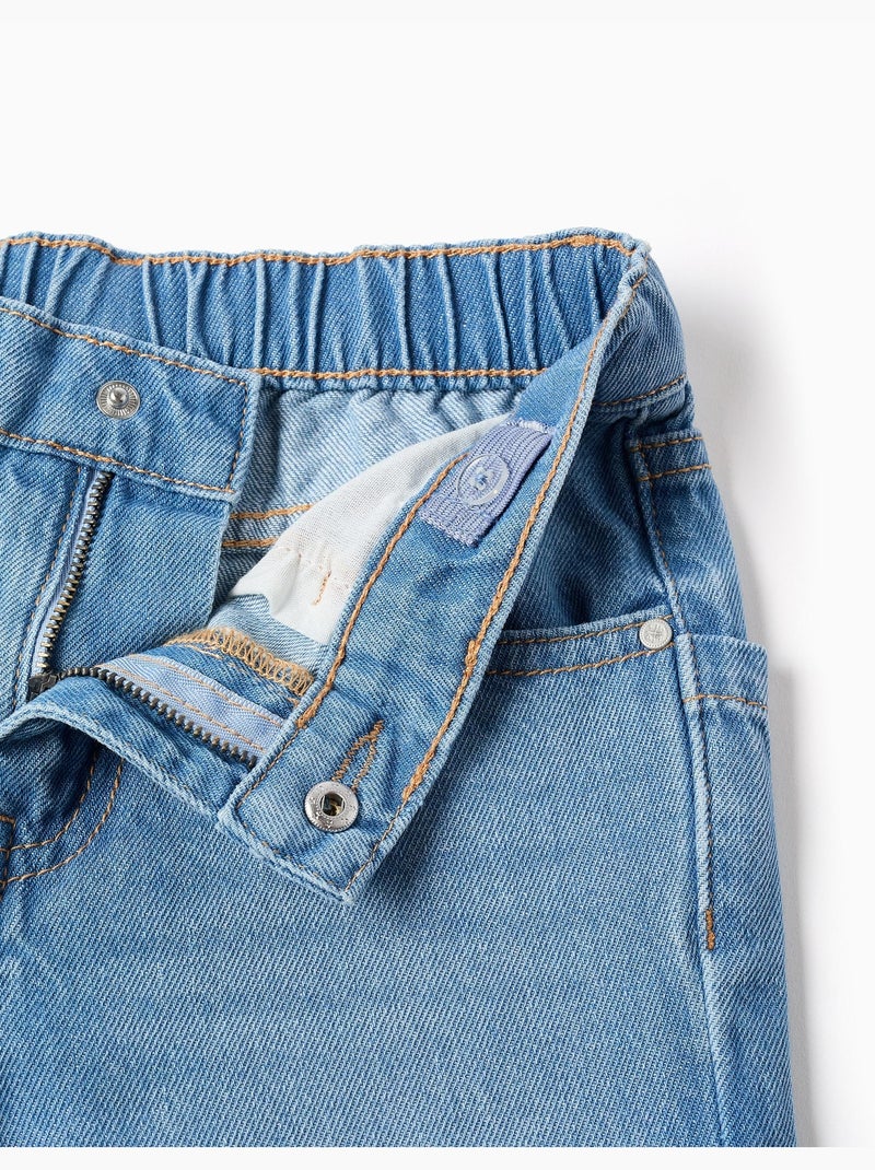 Pantalon en jean baggy Bleu clair - Kiabi