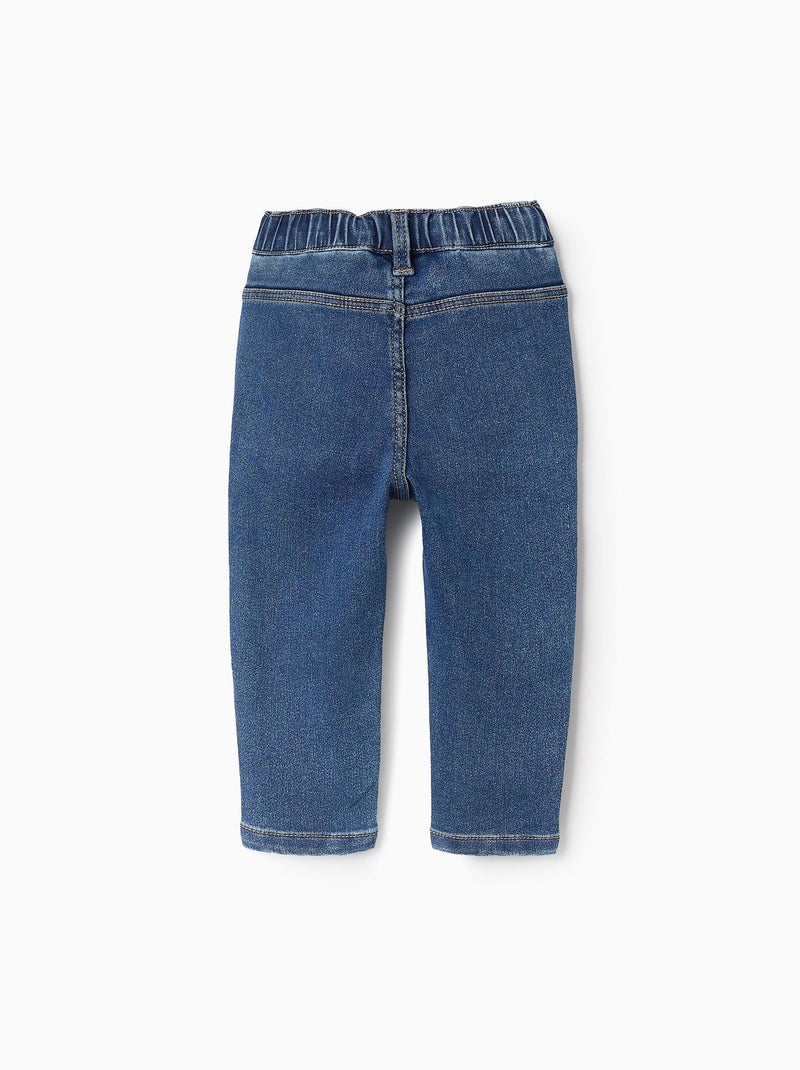 Pantalon En Jean Bleu Bleu - Kiabi