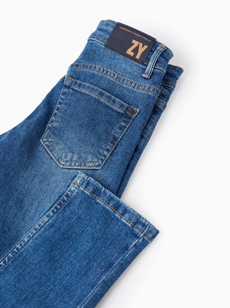 Pantalon en Jean Bleu - Kiabi