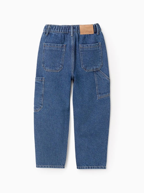 Pantalon en Jean Cargo en Coton - Kiabi