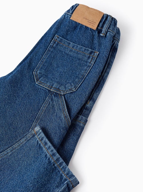 Pantalon en Jean Cargo en Coton - Kiabi