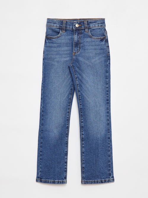 Pantalon en jean coupe droite - Coupe + ajustée - Kiabi