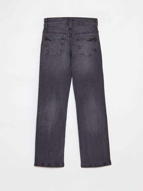Pantalon en jean coupe droite - Coupe + ajustée - Kiabi