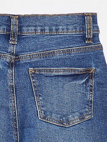 Pantalon en jean coupe droite - Coupe + confortable