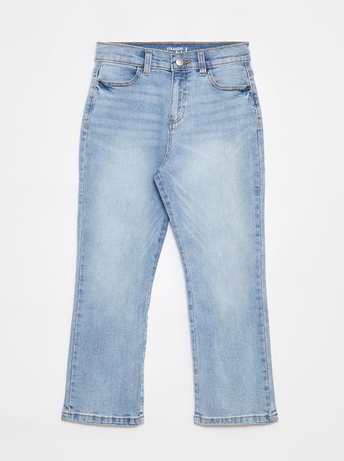 Pantalon en jean coupe droite - Coupe + confortable - Kiabi