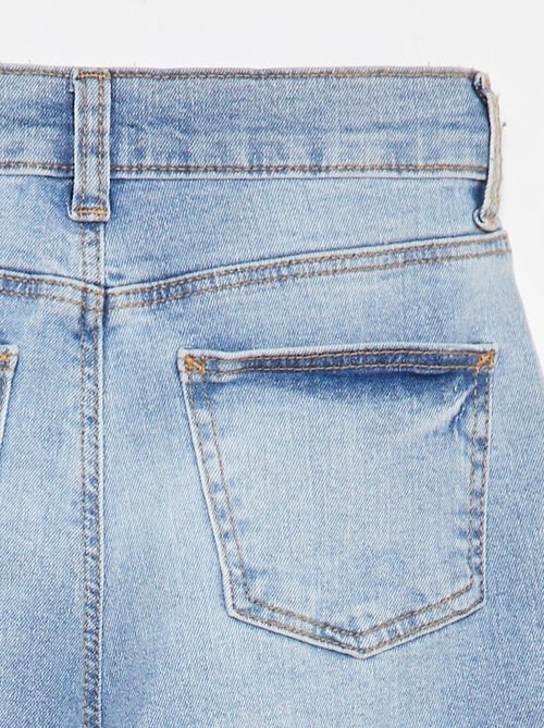 Pantalon en jean coupe droite - Coupe + confortable - Kiabi