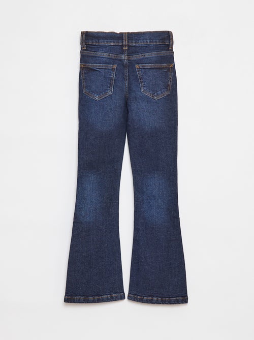 Pantalon en jean coupe flare - Coupe + ajustée - Kiabi