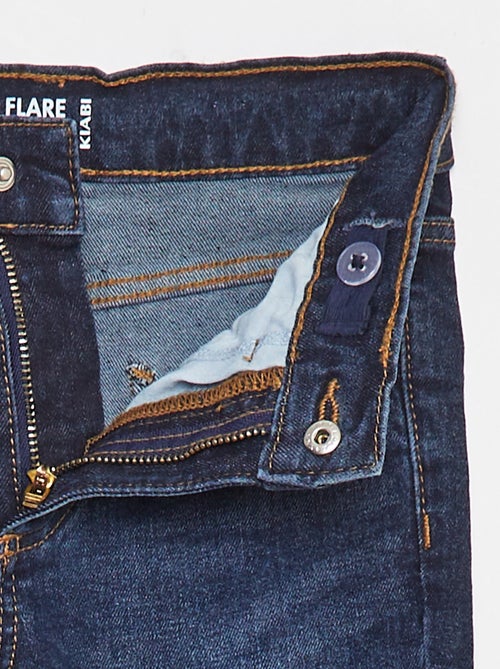 Pantalon en jean coupe flare - Coupe + ajustée - Kiabi