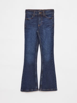 Pantalon en jean coupe flare - Coupe + confortable