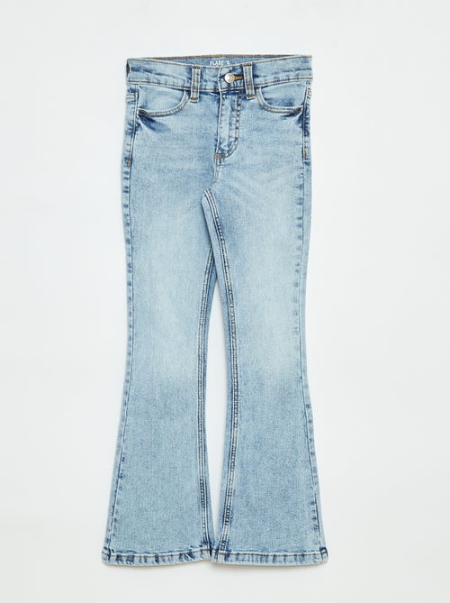 Pantalon en jean coupe flare - Coupe + confortable - Kiabi