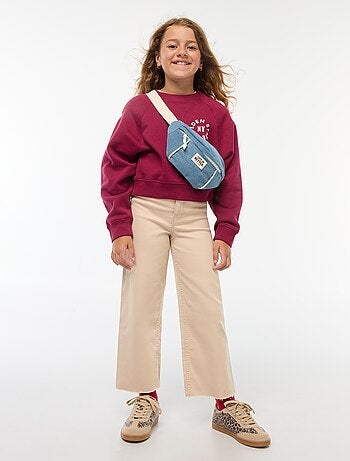 Pantalon en jean coupe large / wide leg