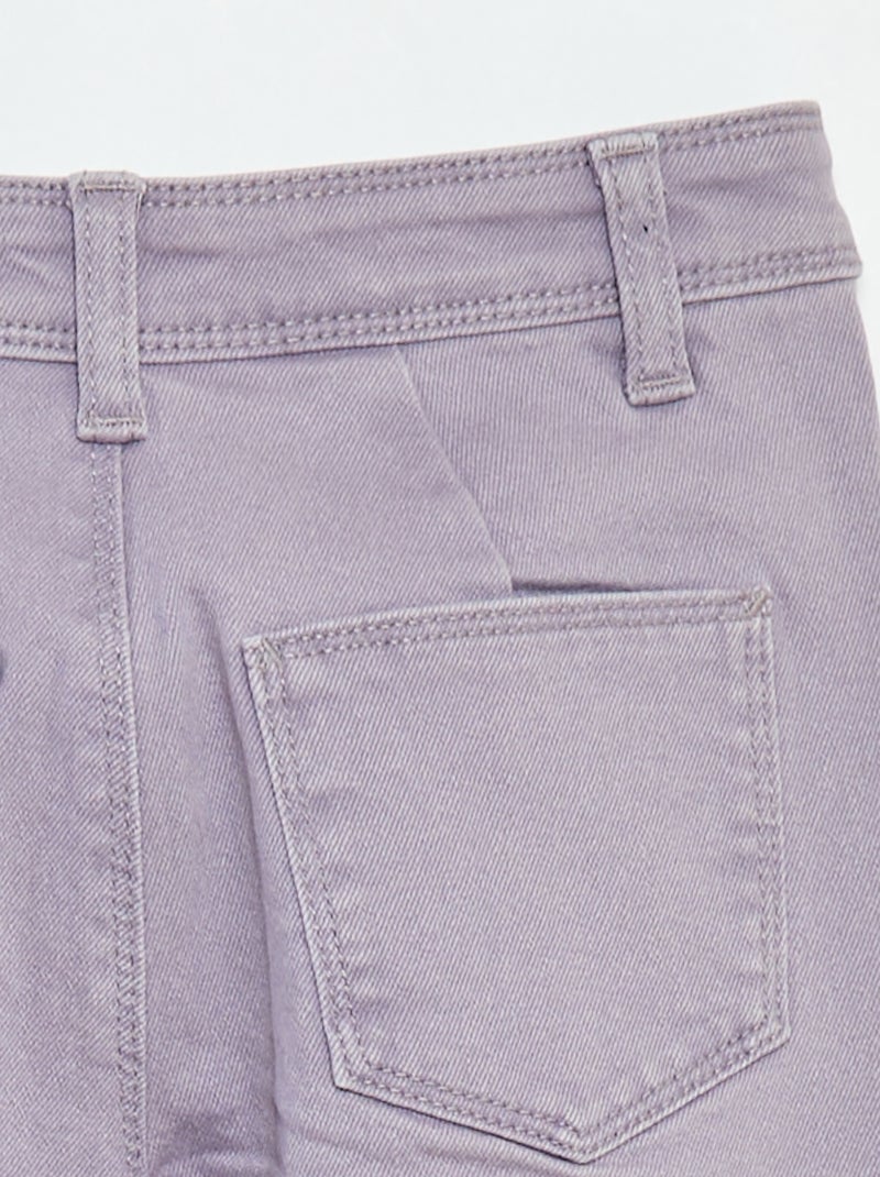 Pantalon en jean coupe large / wide leg Violet - Kiabi