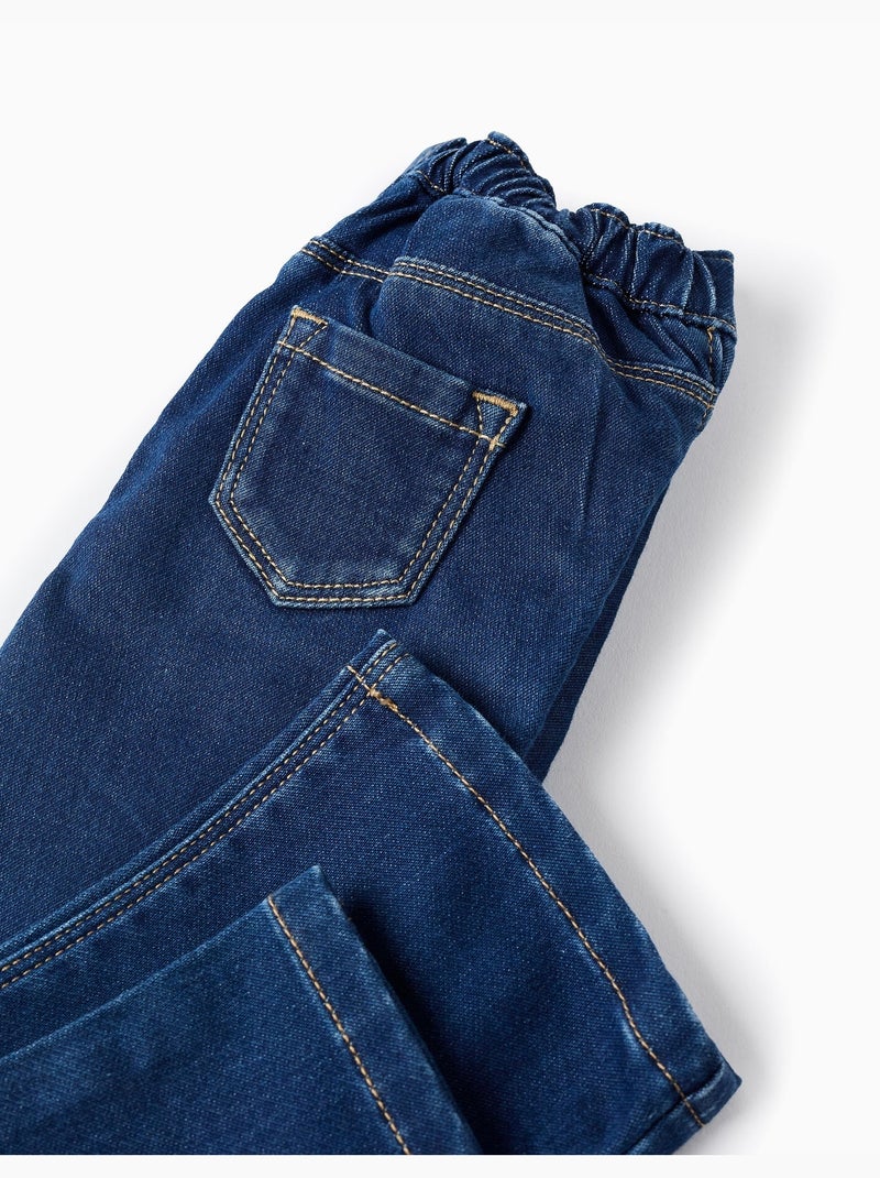 Pantalon en Jean Flare en Comfort Denim Bleu Bleu - Kiabi