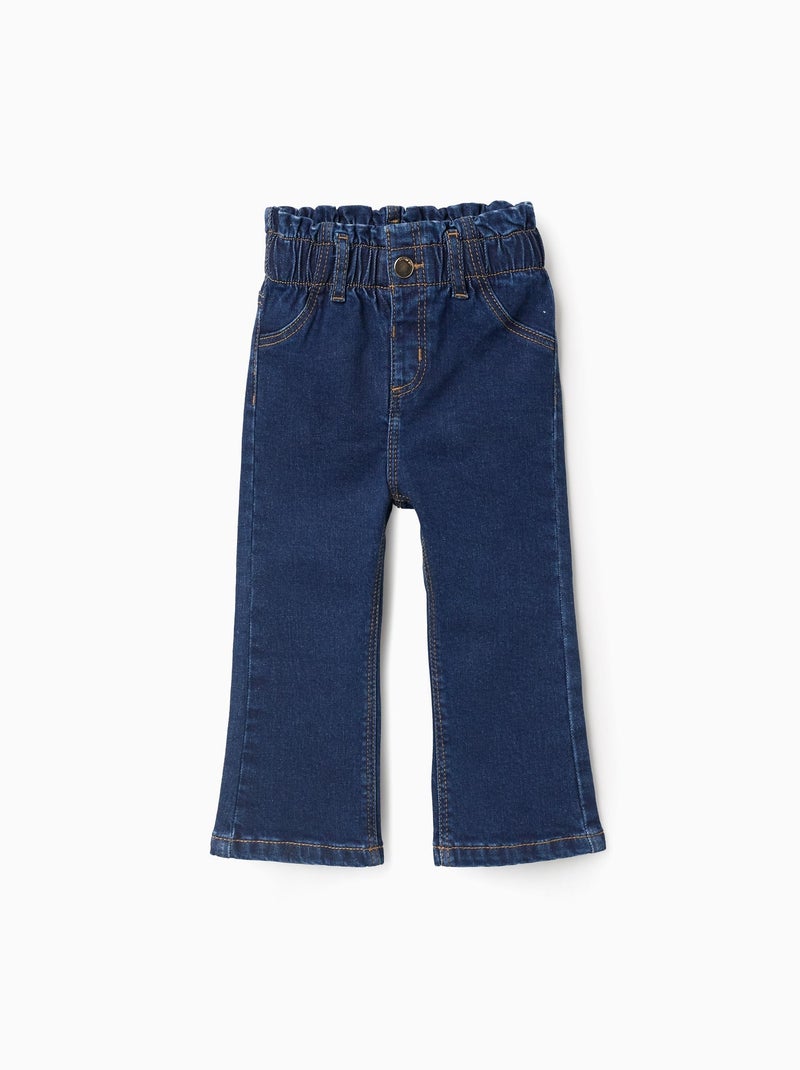 Pantalon en Jean Flare Fit Bleu foncé - Kiabi