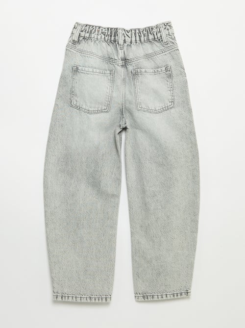 Pantalon en jean large - Kiabi