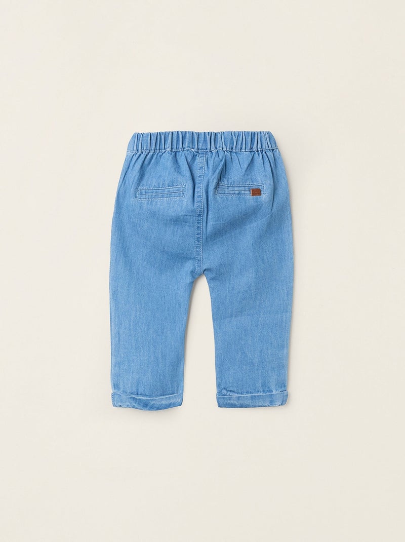 Pantalon en Jean Léger en Coton Bleu clair - Kiabi