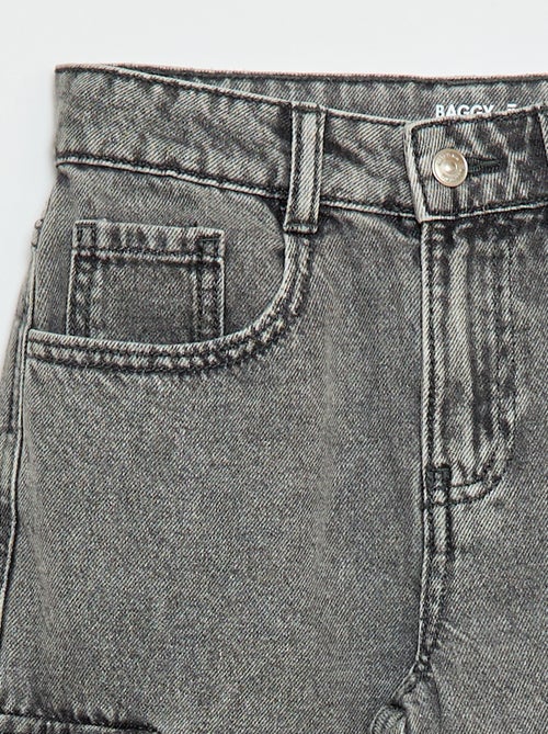 Pantalon en jean multipoches - Kiabi Pantalon en jean multipoches - Kiabi