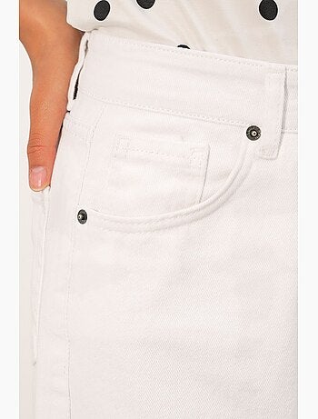 Pantalon en jean palazzo taille haute à jambe large bdart