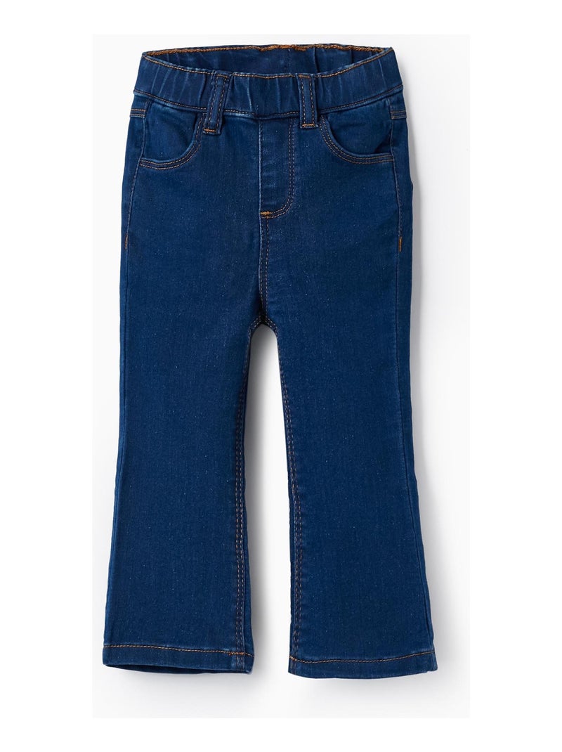 Pantalon en Jean pour Bébé Fille 'Flare Fit'   GREAT GOALS GREAT WORLD Bleu - Kiabi
