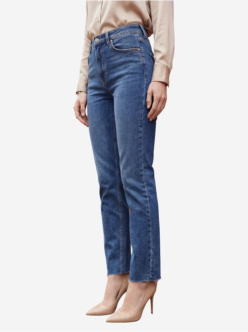 Pantalon en jean skinny taille haute avec fermeture éclair my fashion - Kiabi Pantalon en jean skinny taille haute avec fermeture éclair my fashion - Kiabi