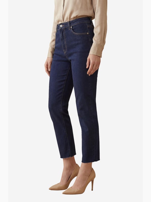 Pantalon en jean skinny taille haute avec fermeture éclair my fashion - Kiabi Pantalon en jean skinny taille haute avec fermeture éclair my fashion - Kiabi