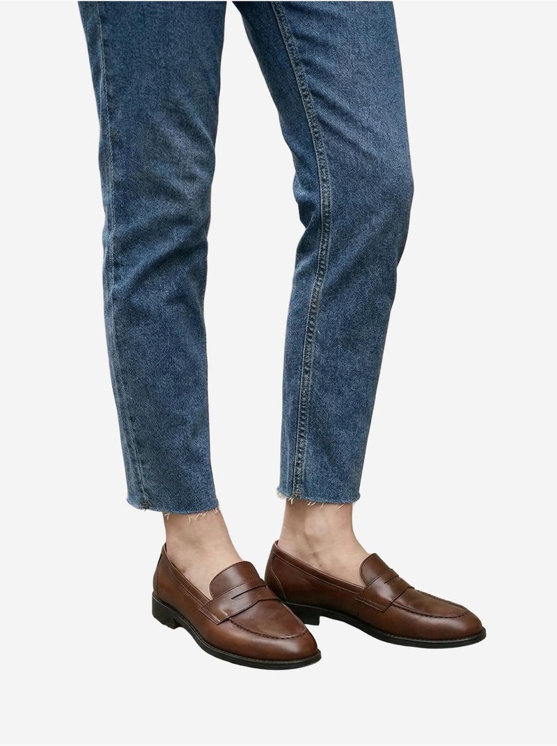 Pantalon en jean skinny taille haute avec fermeture éclair my fashion Bleu saphir - Kiabi