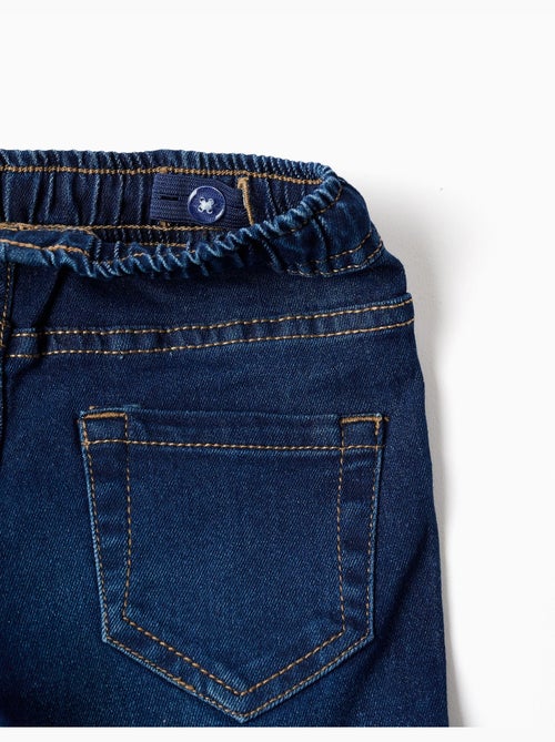 Pantalon en jean slim à cordon - Kiabi