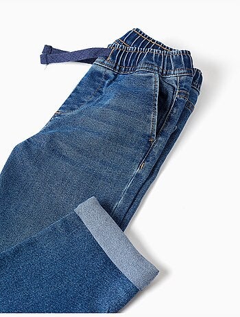 Pantalon en jean slim avec cordon de serrage