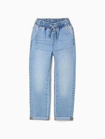 Pantalon en jean slim avec cordon de serrage
